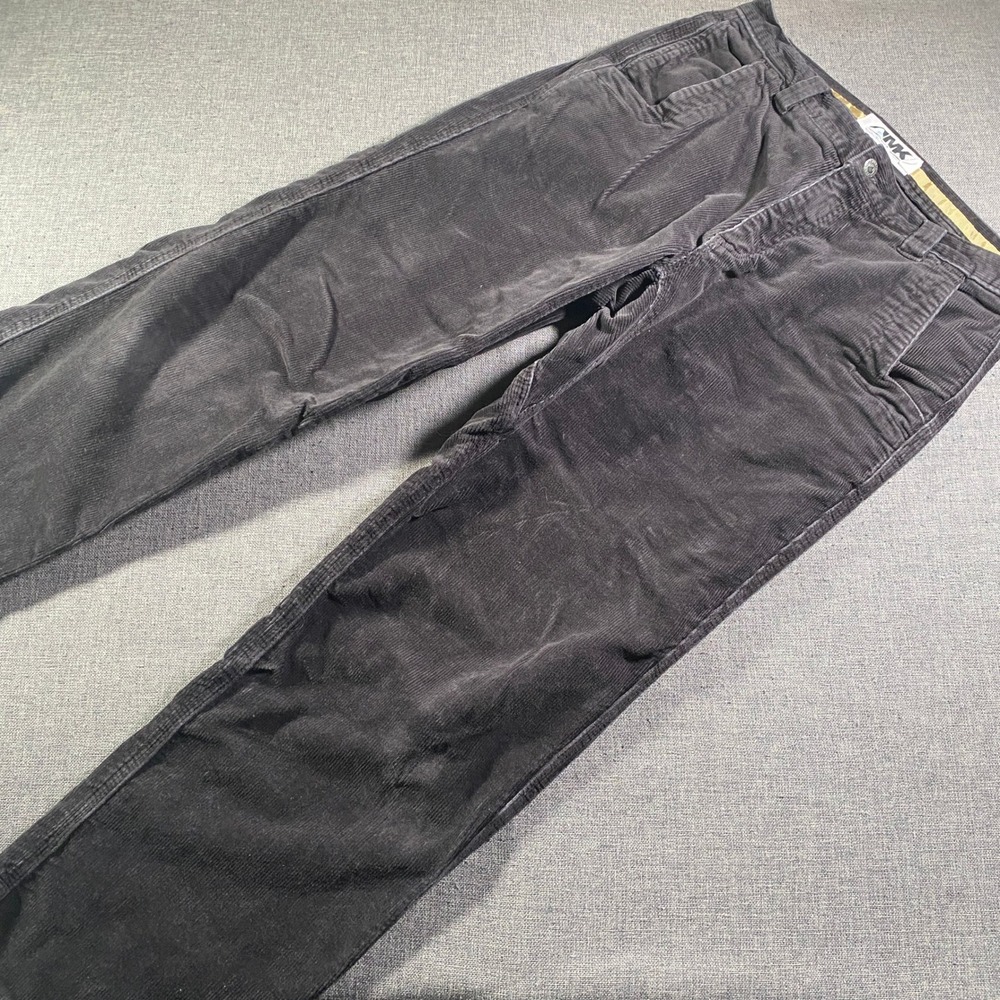 Mountain Khakis MK Corduroy Pants Men 33x32 Charcoal Gray Heavy Relaxed Straight